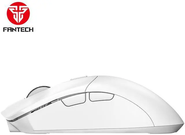 Alt view image 2 of 5 - FANTECH BLAKE Wireless WGC5S White Gaming Mouse - Huano Blue Shell White Dots,UpTo 70Hours,Pixart 3311 Sensor,6D Macro Function,12000DPI Adjustable,6 Buttons,Ergonomic Design(White)
