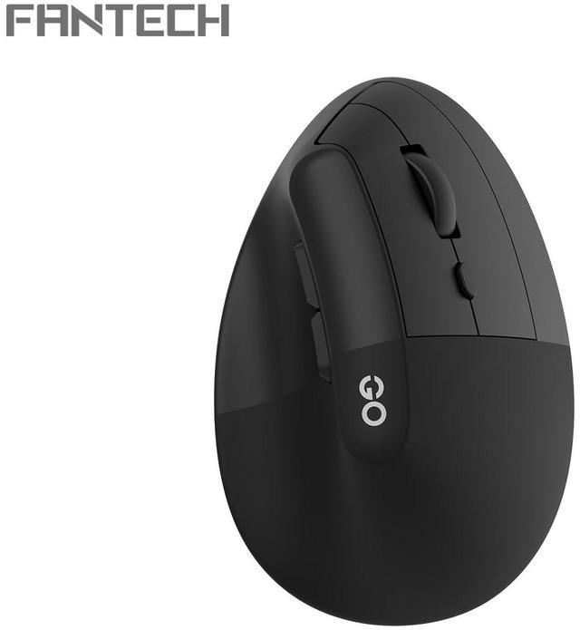 Main image of FANTECH GO COMFY W195 Black Gaming Mouse -Slient Switches,Dual Mode Connection,57°Vertical Angle,1600DPI Adjustable,7Buttons,Ergonomic Design for PC/Computer(Black)