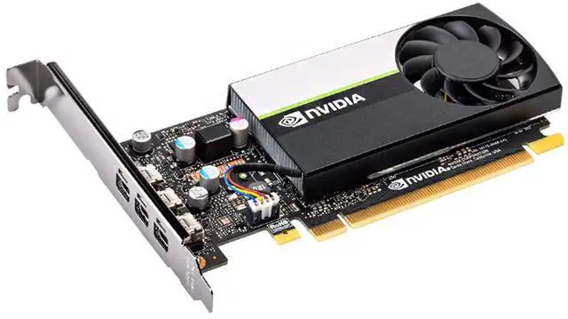 Alt view image 4 of 6 - NVIDIA Quadro T400 4GB Graphics Card, Boxed Package, GDDR6 Memory, 250MHz, 64-bit, Bandwidth 80GB/s, PCIe3.0x16 low profile 3x Mini DisplayPort, Entry-level Professional Rendering