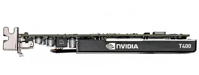 Alt view image 5 of 6 - NVIDIA Quadro T400 4GB Graphics Card, Boxed Package, GDDR6 Memory, 250MHz, 64-bit, Bandwidth 80GB/s, PCIe3.0x16 low profile 3x Mini DisplayPort, Entry-level Professional Rendering