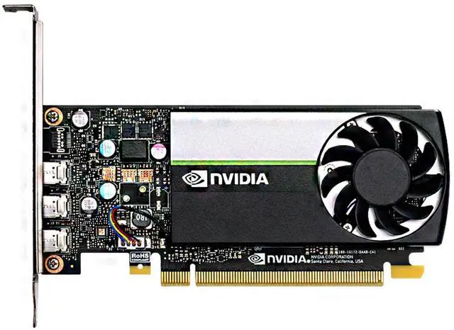 Alt view image 2 of 6 - NVIDIA Quadro T400 4GB Graphics Card, Boxed Package, GDDR6 Memory, 250MHz, 64-bit, Bandwidth 80GB/s, PCIe3.0x16 low profile 3x Mini DisplayPort, Entry-level Professional Rendering