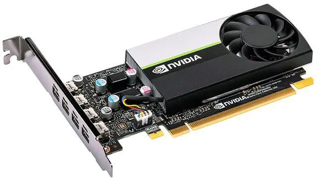 Alt view image 3 of 5 - NVIDIA T1000 4GB Professional Graphics Card, Industrial Package, GDDR6 Memory, 1260MHz, 128-bit, Bandwidth 160GB/s, Single slot design, Ultra-thin and light
