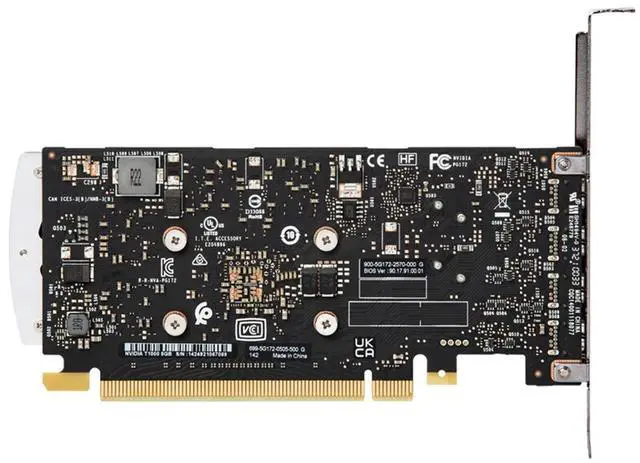 Alt view image 2 of 4 - NVIDIA T1000 8GB Professional Graphics Card, Industrial Package, GDDR6 Memory, 1250MHz, 128-bit, Bandwidth 160GB/s, Single slot design, Ultra-thin and light
