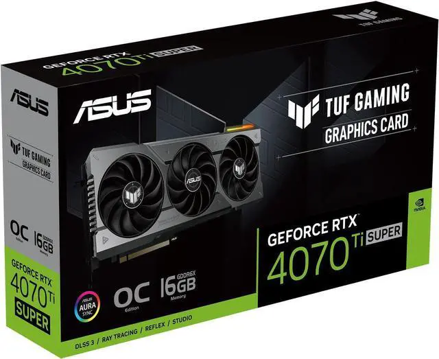 Alt view image 7 of 7 - ASUS TUF Gaming NVIDIA GeForce RTX 4070 Ti SUPER OC Edition Gaming Graphics Card (PCIe 4.0, 16GB GDDR6X, HDMI 2.1a, DisplayPort 1.4a) TUF-RTX4070TIS-O16G-GAMING