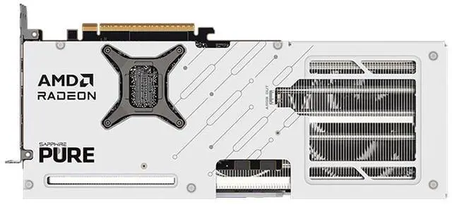 Alt view image 2 of 5 - SAPPHIRE Tech PURE RX9070 GRE 12G D6 OC Gaming Graphics Card, (PCIe 4.0, 12GB GDDR6, HDMI 4K, DisplayPort 2.1a, video card, High TG Copper PCB, Digital Power Design), WHITE