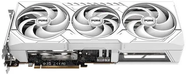 Alt view image 3 of 5 - SAPPHIRE Tech PURE RX9070 GRE 12G D6 OC Gaming Graphics Card, (PCIe 4.0, 12GB GDDR6, HDMI 4K, DisplayPort 2.1a, video card, High TG Copper PCB, Digital Power Design), WHITE