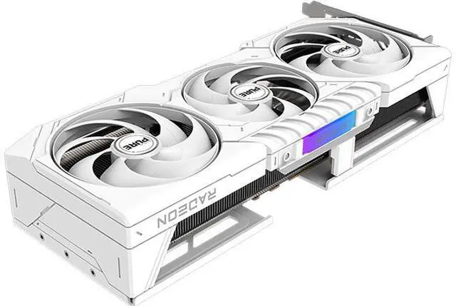 Alt view image 5 of 5 - SAPPHIRE Tech PURE RX9070 GRE 12G D6 OC Gaming Graphics Card, (PCIe 4.0, 12GB GDDR6, HDMI 4K, DisplayPort 2.1a, video card, High TG Copper PCB, Digital Power Design), WHITE