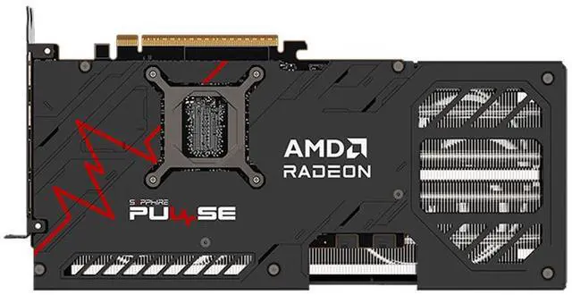 Alt view image 2 of 5 - SAPPHIRE Tech PULSE RX9070 GRE 12G D6 OC Gaming Graphics Card, (PCIe 4.0, 12GB GDDR6, HDMI 4K, DisplayPort 2.1a, video card, High TG Copper PCB, Digital Power Design), GREY BLACK