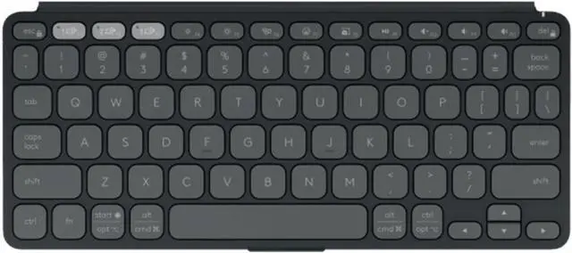 Alt view image 2 of 7 - Logitech KEYS-TO-GO 2 Wireless Mechanical Keyboard - Office Keyboard - Slim Design, Dwarf Shaft, Bluetooth Connectivity, Built-in Protective Cover, Supports Windows/macOS/ChromeOS/iPadOS, Black