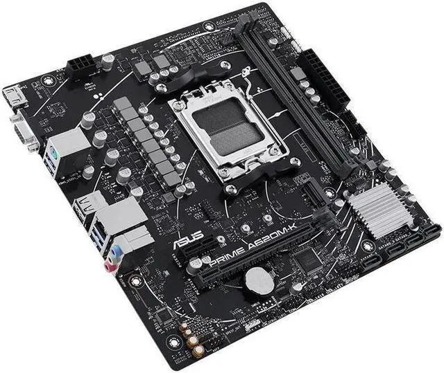 Alt view image 3 of 4 - ASUS PRIME A620M-K Socket AM5 DDR5 64GB Micro ATX Motherboard, PRIME A620M-K