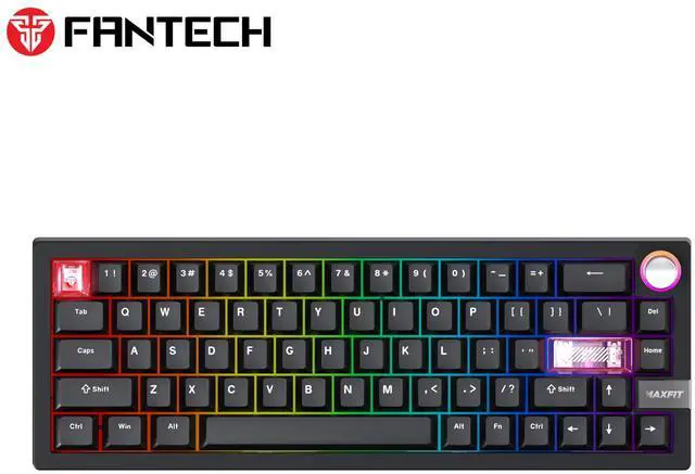 Main image of FANTECH MAXFIT 6 MK920,Mechanical Wireless Keyboard,66Key,Tri-Mode Connection, 66-Key Form Factor,PBT Double-Shot Cherry Profile Keycaps,ARGB lighting,Black (White switch)
