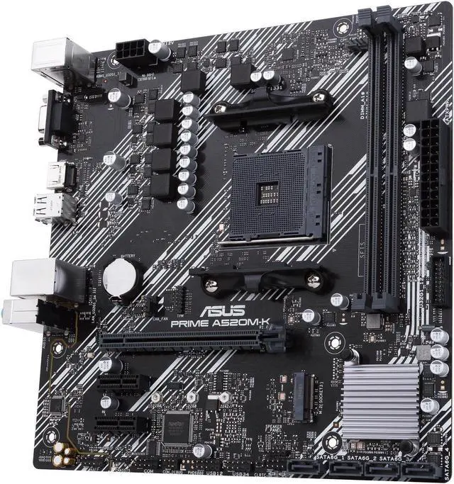 Alt view image 6 of 7 - ASUS PRIME A520M-K AM4 AMD A520 Micro ATX AMD Motherboard