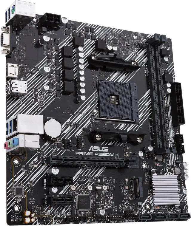 Alt view image 5 of 7 - ASUS PRIME A520M-K AM4 AMD A520 Micro ATX AMD Motherboard