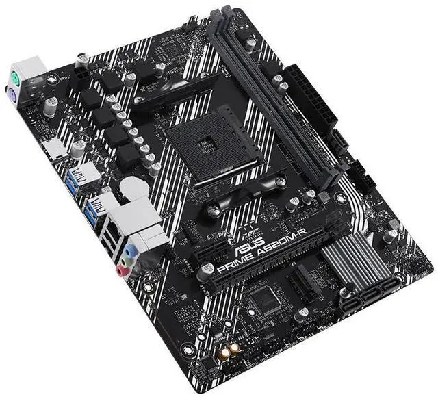 Alt view image 5 of 7 - ASUS PRIME A520M-R motherboard, supports CPU 5600/5500 (AMD A520/Socket AM4), micro-ATX