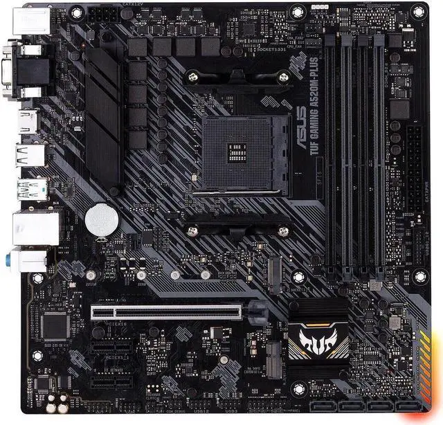 Alt view image 7 of 7 - ASUS  TUF Gaming A520M-Plus AM4 MicroATX DDR4 SATA3 M.2 PCIe M.2 SATA Motherboard