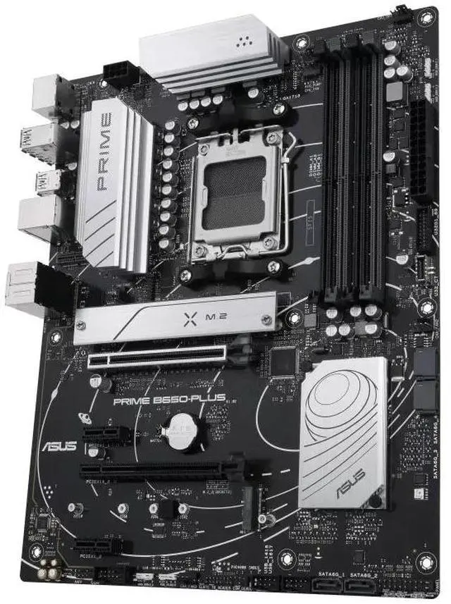 Alt view image 4 of 7 - ASUS PRIME B650-PLUS motherboard,AMD B650 ATX motherboard supports DDR5,PCIe 5.0 M.2,Realtek 2.5G wired LAN,DisplayPort,SATA 6 Gbps,USB 3.2 Gen 2 Type-C®,USB4® support, AURA SYNC