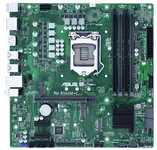 Alt view image 2 of 7 - ASUS PRO B560M-C/CSM MicroATX B560 business motherboard,Intel® LGA 1200 socket,PCIe® 4.0 and Intel® 1Gb NICs,BIOS Kit