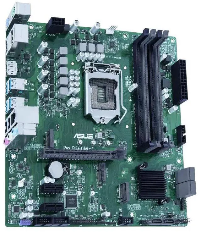 Alt view image 5 of 7 - ASUS PRO B560M-C/CSM MicroATX B560 business motherboard,Intel® LGA 1200 socket,PCIe® 4.0 and Intel® 1Gb NICs,BIOS Kit