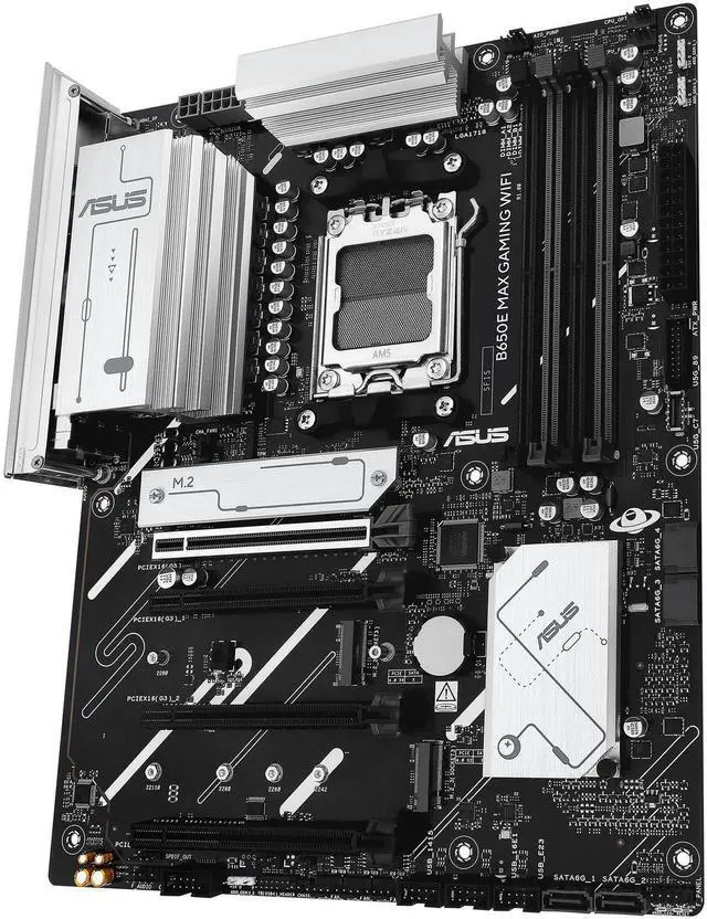 Alt view image 4 of 7 - ASUS PRIME B650-PLUS WIFI AMD B650 AM5 Ryzen Desktop 9000 8000 & 7000 ATX motherboard, DDR5, PCIe 5.0 M.2, 2.5Gb LAN, WIFI 6E, HDMI, SATA 6 Gbps, USB Type-C®, BIOS FlashBack, Thunderbolt 4 Header