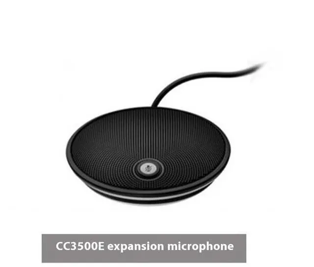 Main image of Logitech CC3500e STMP100 Expansion Microphone for GROUP System - Extends Coverage to 28ft, Plug & Play, Mute Button, Omnidirectional Mic, Black-single pack