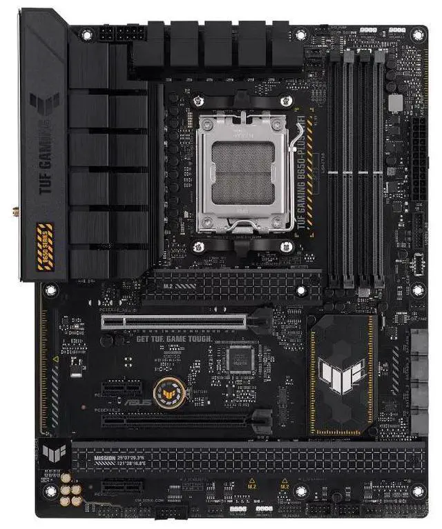 Alt view image 2 of 7 - ASUS TUF GAMING B650-PLUS WIFI AMD B650 AM5 Ryzen Desktop 9000 8000 and 7000 ATX motherboard, 14 power stages, PCIe® 5.0 M.2 , DDR5 memory, WiFi 6 and 2.5 Gb Ethernet, USB4® support Aura Sync