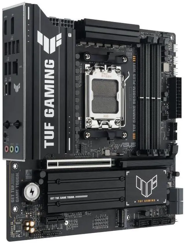 Alt view image 3 of 7 - ASUS TUF GAMING B650EM-PLUS WIFI AMD B650 AM5 Ryzen  9000  8000 and 7000 ATX motherboard, , PCIe® 5.0 M.2 , DDR5, WiFi 6E, 2.5 Gb Ethernet, USB4® support, Aura Sync