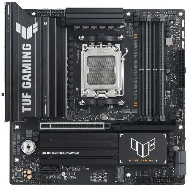 Alt view image 2 of 7 - ASUS TUF GAMING B650EM-PLUS WIFI AMD B650 AM5 Ryzen  9000  8000 and 7000 ATX motherboard, , PCIe® 5.0 M.2 , DDR5, WiFi 6E, 2.5 Gb Ethernet, USB4® support, Aura Sync