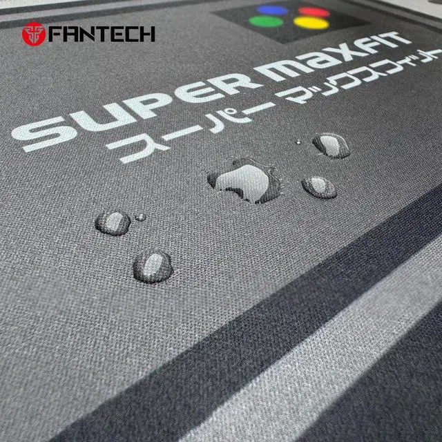Alt view image 4 of 4 - Fantech SUPER MAXFIT MP905 Deskmat,Holographic Design, Unique Fabric, Herringbone Rubber Base, Liquid Resistant Surface,90× 40×0.4cm arcade style mousepad, Beige