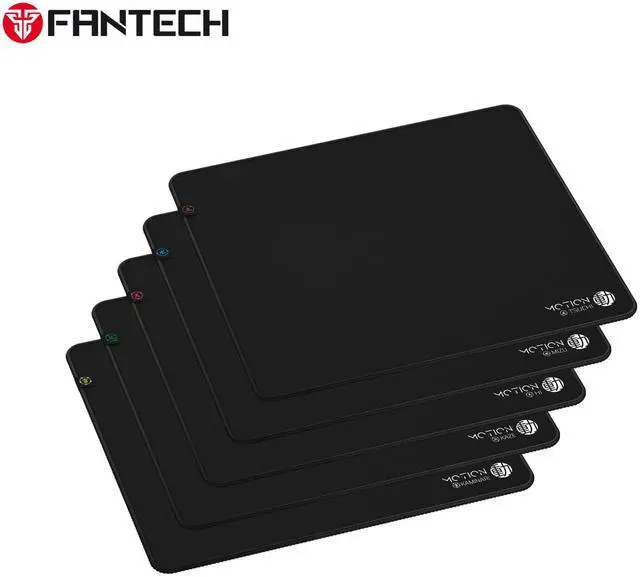 Alt view image 2 of 4 - FANTECH MOTION MMT455 Gaming Mouse Pad - 400x450mm XL Desk Mat, 5mm Thick with Herringbone Anti-Slip Base & Stitched Edges (Black) for Gaming/Office