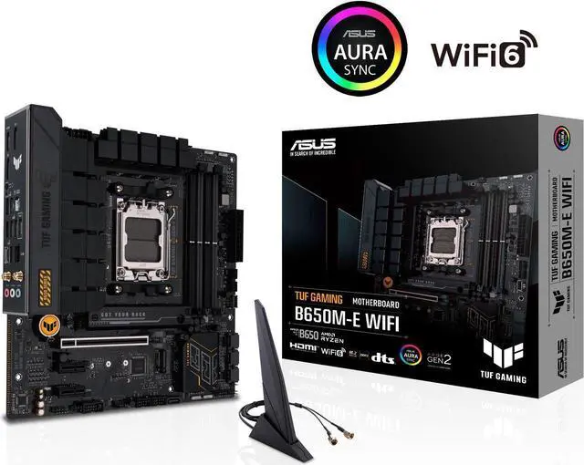 Main image of TUF GAMING B650M-E WIFI AMD Socket AM5 for AMD Ryzen 7000 Series