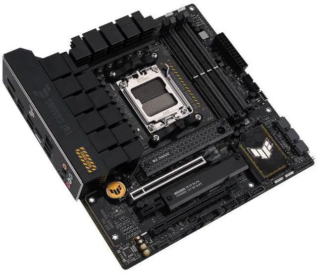 Alt view image 5 of 7 - ASUS TUF Gaming B650M-PLUS Motherboard Socket AMD AM5 (Ryzen 7000, Micro-ATX, PCIe 5.0, DDR5 Memory, 14 Power Stages, USB 3.2 Gen 2x2 Type-C, 2.5G Ethernet, Aura Sync)