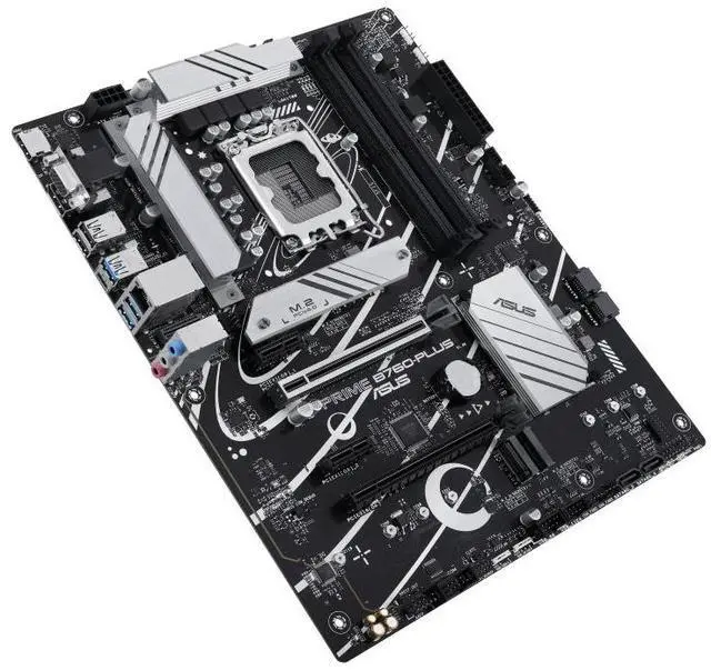 Alt view image 5 of 7 - ASUS Prime B760-PLUS-CSM,  Intel® B760 LGA 1700 ATX motherboard, PCIe 5.0, three PCIe 4.0 M.2 slots, DDR5, Realtek 2.5Gb Ethernet, DisplayPort, VGA, SATA 6 Gbps, USB 3.2 Gen 2x2 Type-C®,  Aura Sync