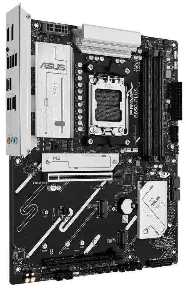 Alt view image 3 of 7 - ASUS PRIME B850-PLUS AMD B850 ATX motherboard AM5 DDR5, PCle 5.0 Ready, three M.2slots, Realtek 2.5Gb Ethernet,DisplayPort, rear USB10Gbps Type-A & Type-c, BlOS FlashBack, Aura Sync
