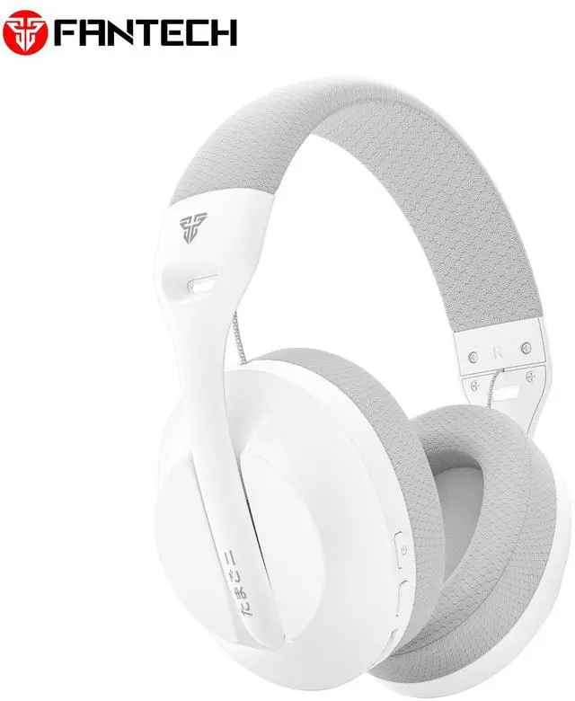 Alt view image 3 of 5 - FANTECH GO VIBE WH05 Wireless Headset Dual Connection Bluetooth 5.0 & 3.7mm Audio Cable HeadphonesBeige