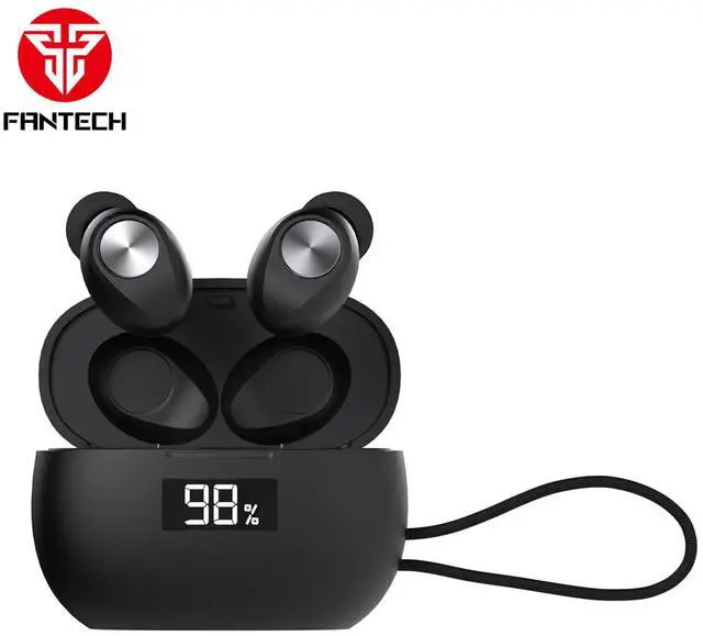 Alt view image 4 of 7 - FANTECH WAVE 14 TW14 Black,Custom Tuned Driver,Touch Control,Digital Display,Stable Connectivity With BT 5.3,Ultra Low Power Consumption,Intimately Fits The Ear Canal,Black