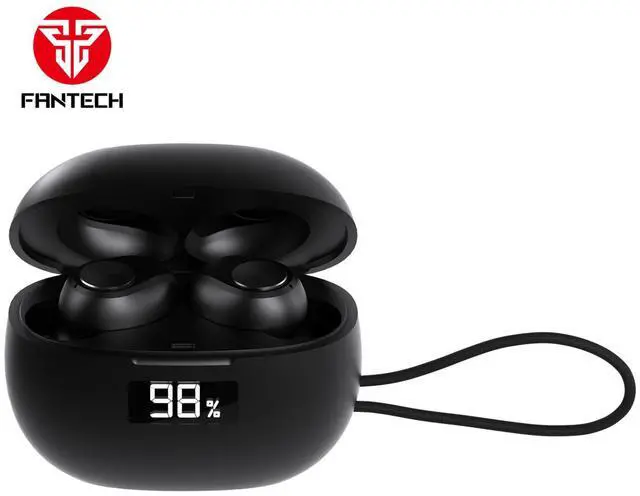 Alt view image 5 of 7 - FANTECH WAVE 14 TW14 Black,Custom Tuned Driver,Touch Control,Digital Display,Stable Connectivity With BT 5.3,Ultra Low Power Consumption,Intimately Fits The Ear Canal,Black
