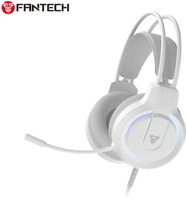 Main image of FANTECH FLASH HQ53 White Gaming Headset Lightweight But Durable,Light Effect,Dual 3.5mmTRS+USB A Plug Type,White