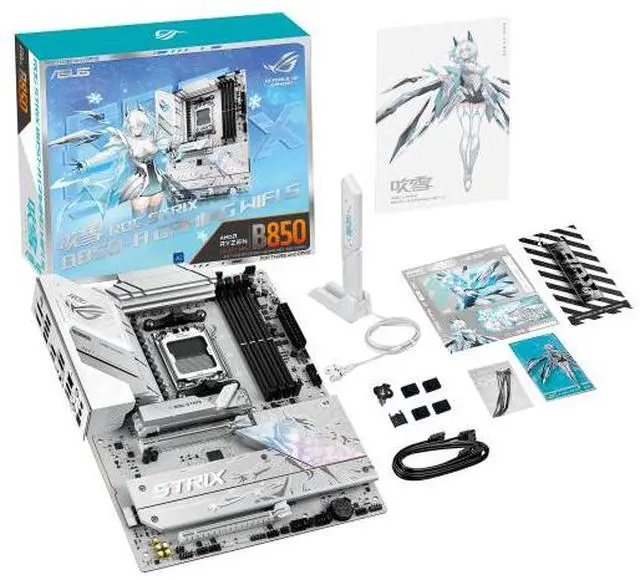 Alt view image 7 of 7 - ASUS ROG STRIX B850-A GAMING WIFI S AMD B850 ATX motherboard AM5 Riptide 9000 Series Processor 14+2+2 Power Module,DDR5 Slot,2.5G Wired NIC,4 M.2 Slots,1 PCle 5.0 x16,BIOS-Key Upgrade