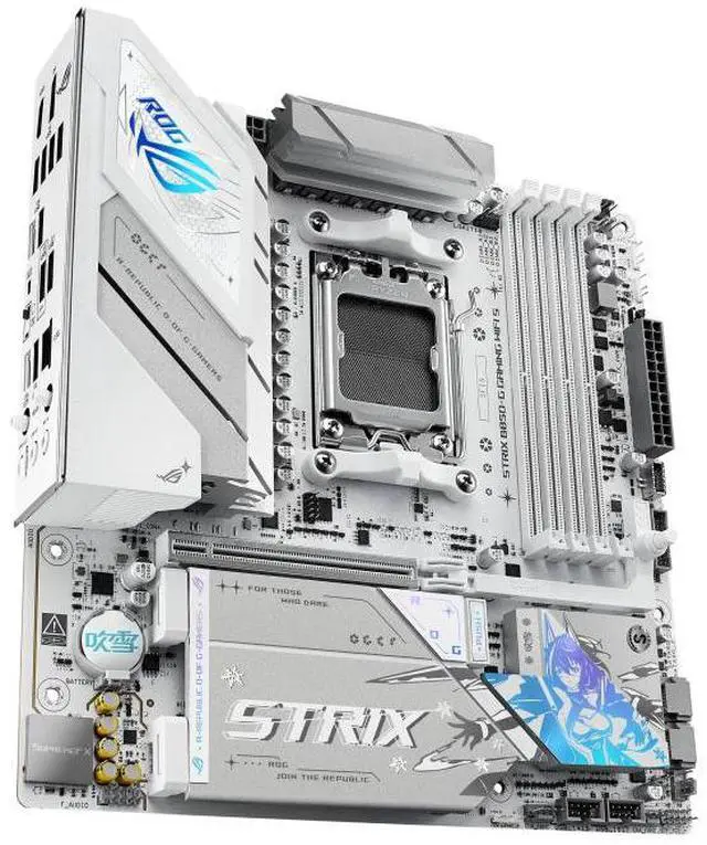 Alt view image 3 of 7 - ASUS ROG Strix B850-G Gaming WiFi S  motherboard,  AM5 mATX , PCle5.0 WiFi7, USB 20Gbps Type-c,Aura Sync RGB,  for AMD Ryzen 9000 & 8000 & 7000 Series Desktop Processors