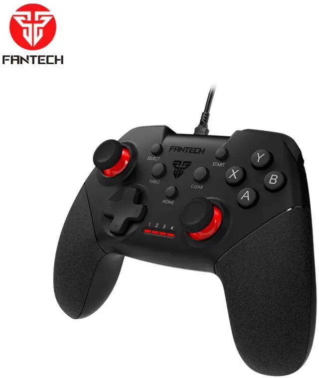 Alt view image 3 of 11 - Fantech GP13 Shooter II Gaming Controller for PC and PS3 with Turbo Mode,Ergonomic 2.4GHZ,Black