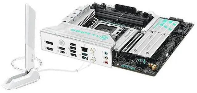 Alt view image 4 of 5 - ASUS TX GAMING B860M WIFI Intel B860 (LGA 1851) mATX Motherboard,AlPC,DDR5,AEMP 3.0,2.5G Wired LAN,Wi-Fi 6E,USB 20Gbps Type-c,ASUS WIFl Mobile Antenna,M.2 Convenient Buckle,Aura Sync RGB Light Sync