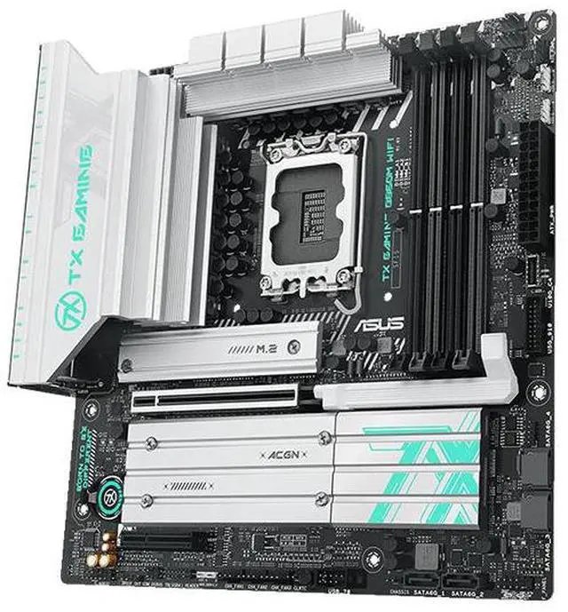 Alt view image 2 of 5 - ASUS TX GAMING B860M WIFI Intel B860 (LGA 1851) mATX Motherboard,AlPC,DDR5,AEMP 3.0,2.5G Wired LAN,Wi-Fi 6E,USB 20Gbps Type-c,ASUS WIFl Mobile Antenna,M.2 Convenient Buckle,Aura Sync RGB Light Sync