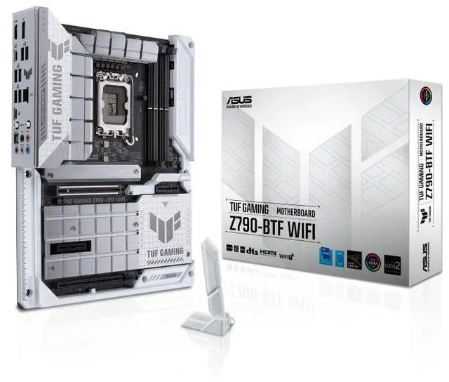 Main image of ASUS TUF GAMING Z790-BTF WIFI Intel Z790(LGA1700)ATXGaming motherboard,AlPC ready,PCle 5.0, DDR5,four M.2slots,WiFi7 Intel 2.5 GbEthernet,DisplayPort,SATA 6 Gbps,Aura Sync