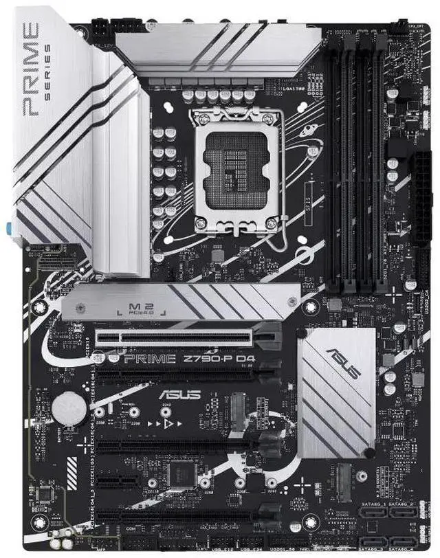 Alt view image 2 of 7 - ASUS PRIME Z790-P D4, Z790 LGA 1700 ATX motherboard supports PCIe® 5.0, 3 M.2 slots, 14(50A)+1(60A)+1 Power, DDR4, Realtek 2.5G wired LAN, HDMI®, DP, USB 3.2 Gen 2x2 Type-C®, Aura Sync