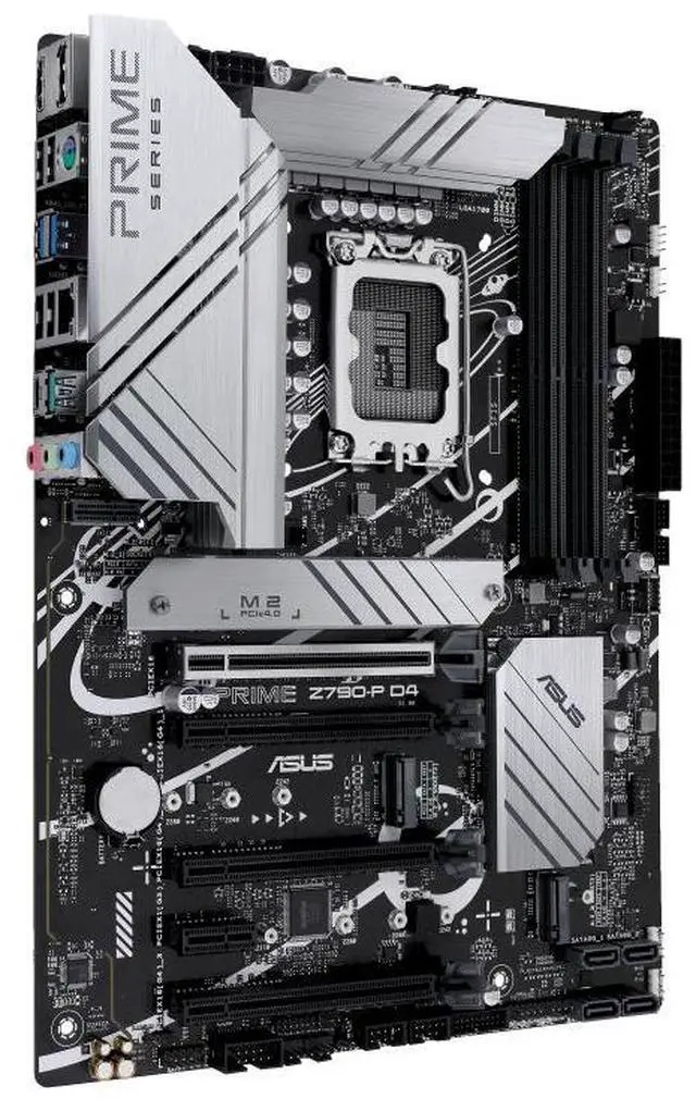 Alt view image 3 of 7 - ASUS PRIME Z790-P D4, Z790 LGA 1700 ATX motherboard supports PCIe® 5.0, 3 M.2 slots, 14(50A)+1(60A)+1 Power, DDR4, Realtek 2.5G wired LAN, HDMI®, DP, USB 3.2 Gen 2x2 Type-C®, Aura Sync