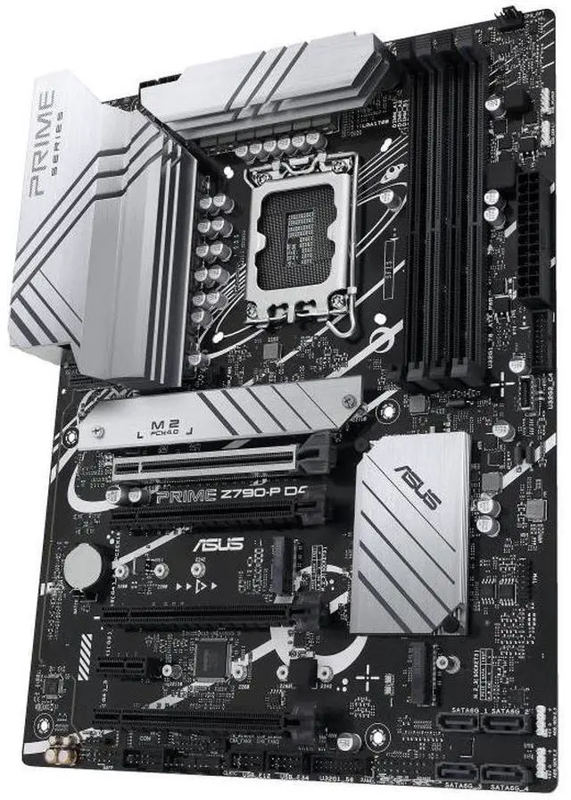 Alt view image 4 of 7 - ASUS PRIME Z790-P D4, Z790 LGA 1700 ATX motherboard supports PCIe® 5.0, 3 M.2 slots, 14(50A)+1(60A)+1 Power, DDR4, Realtek 2.5G wired LAN, HDMI®, DP, USB 3.2 Gen 2x2 Type-C®, Aura Sync