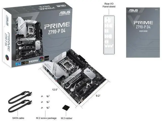 Alt view image 7 of 7 - ASUS PRIME Z790-P D4, Z790 LGA 1700 ATX motherboard supports PCIe® 5.0, 3 M.2 slots, 14(50A)+1(60A)+1 Power, DDR4, Realtek 2.5G wired LAN, HDMI®, DP, USB 3.2 Gen 2x2 Type-C®, Aura Sync