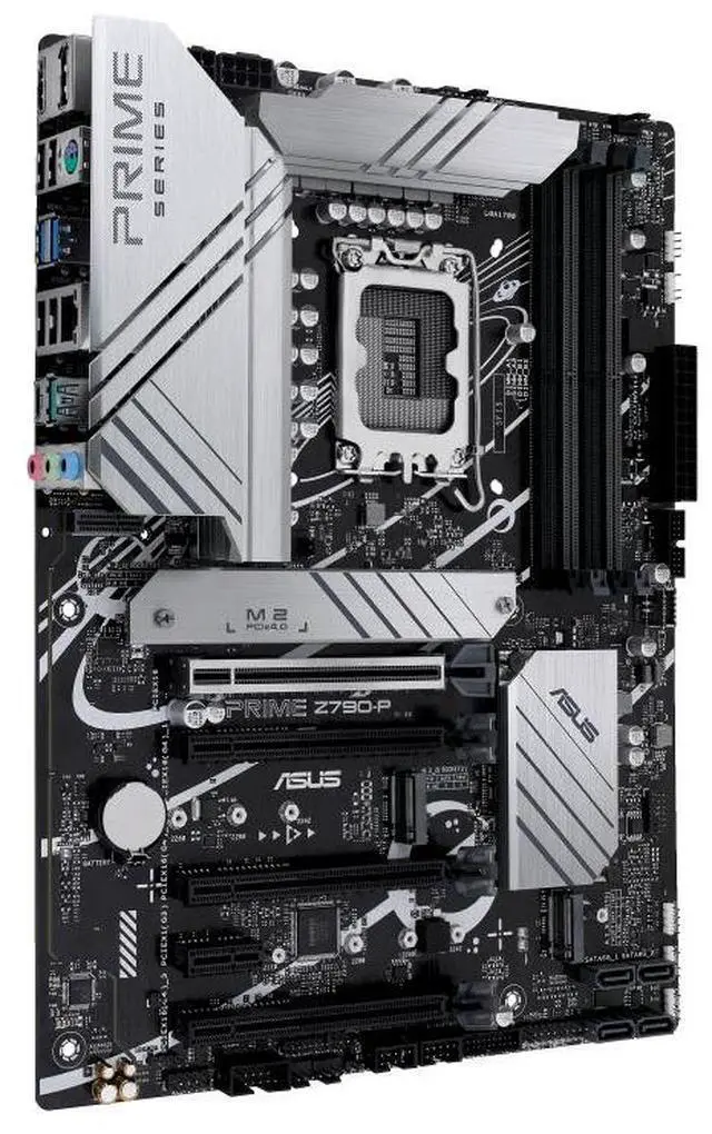 Alt view image 2 of 7 - ASUS PRIME Z790-P-CSM Intel Z790(LGA 1700)ATXmotherboard, three M.2 slots, 14+1 DrMOSDDR5, Realtek 2.5 Gb LAN,USB 3.2 Gen 2x2 Type-c,Aura Sync