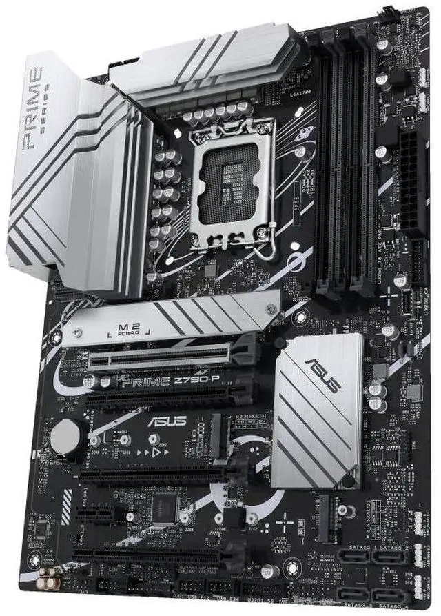 Alt view image 3 of 7 - ASUS PRIME Z790-P-CSM Intel Z790(LGA 1700)ATXmotherboard, three M.2 slots, 14+1 DrMOSDDR5, Realtek 2.5 Gb LAN,USB 3.2 Gen 2x2 Type-c,Aura Sync