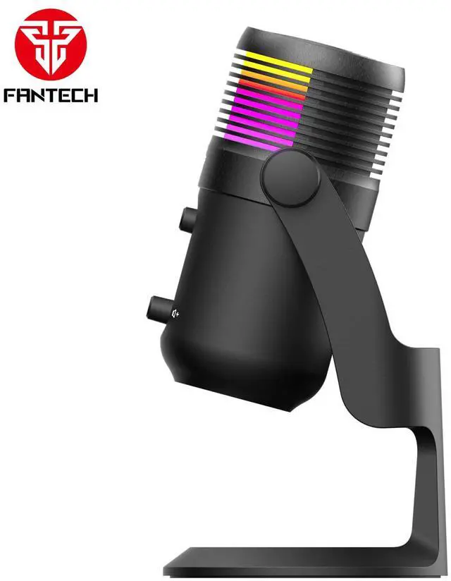 Alt view image 3 of 6 - FANTECH LEVIOSA MAX MCX03 Wired Condenser Microphone,192 kHz / 24-bit High Sampling Rate,Noise Reduction,Cardioid Polar Pattern,USB C Interface,RGB Lighting,Black
